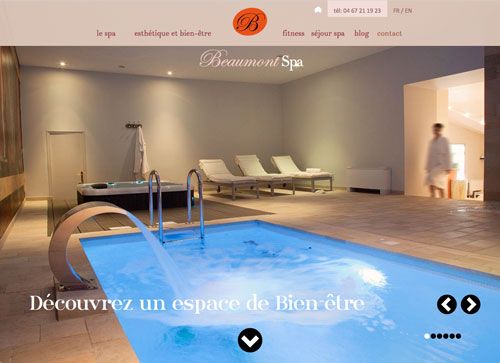 Site internet de Beaumont Spa