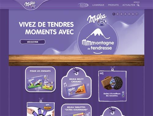 Site internet de Milka