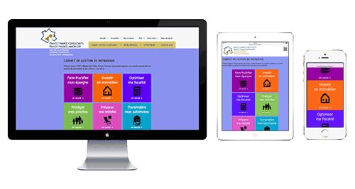 Le site internet France Finance Consultants adapté mobile et tablette