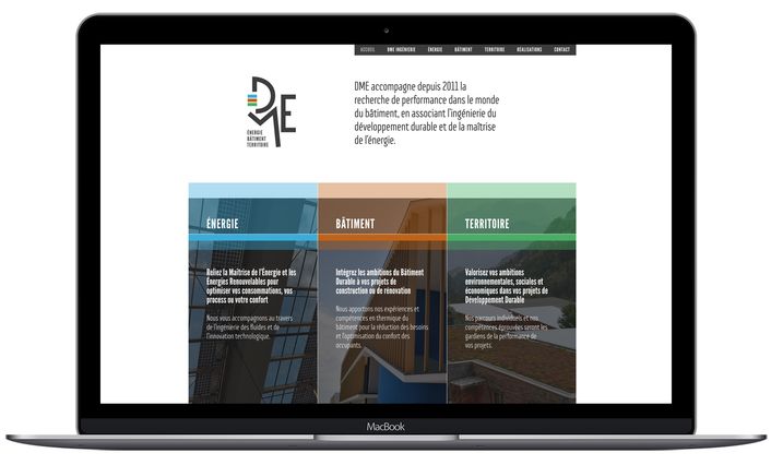 Site internet de DME Ingénierie