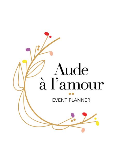 Logo de Aude à l’Amour, wedding planner à Montpellier